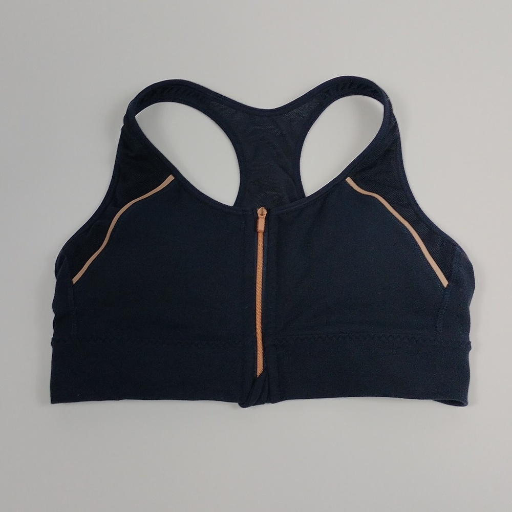 Athleta Copper Zip It Bra